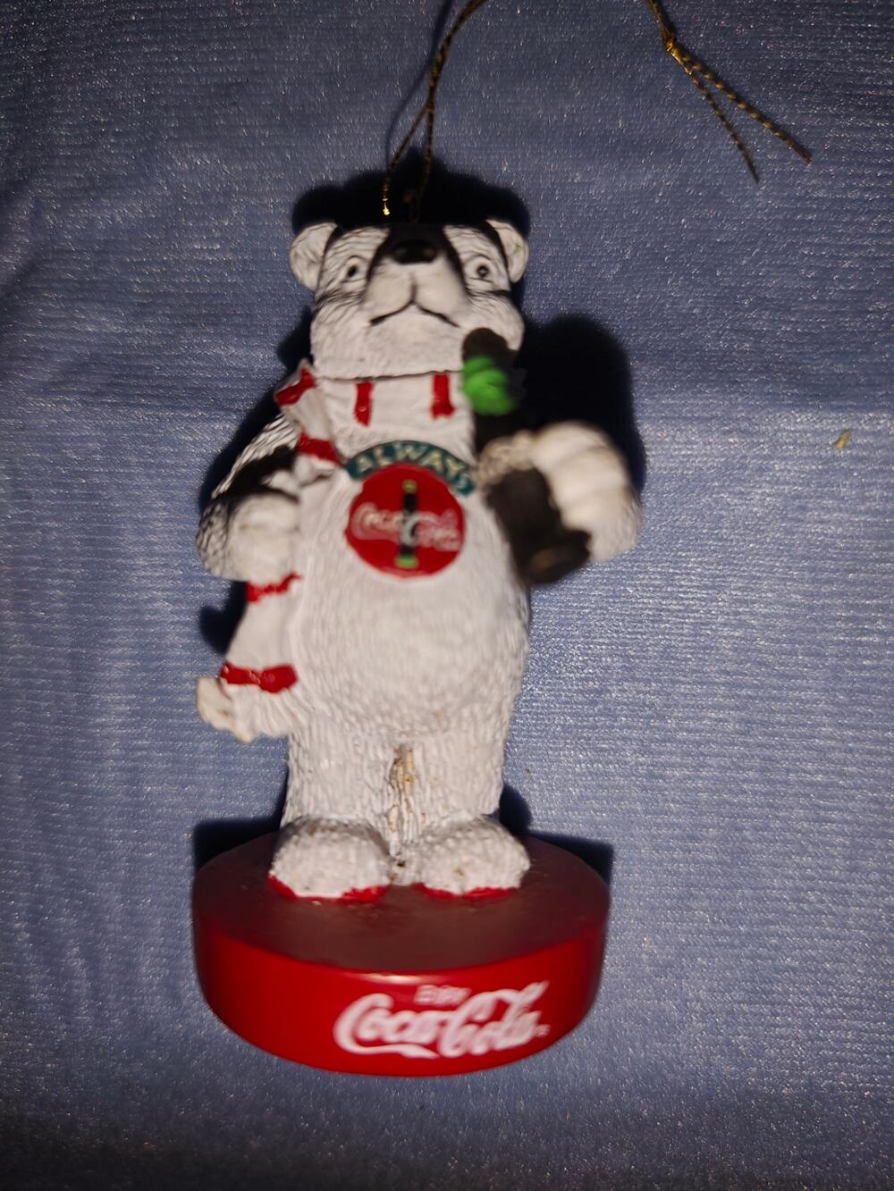 Coca Cola Polar Bear Christmas Ornament